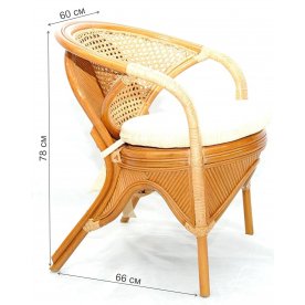 Кресло Rainbow коньяк