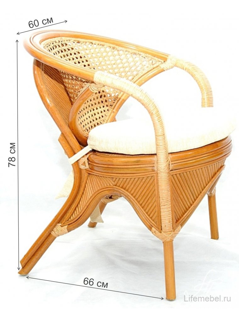 Кресло Rainbow коньяк