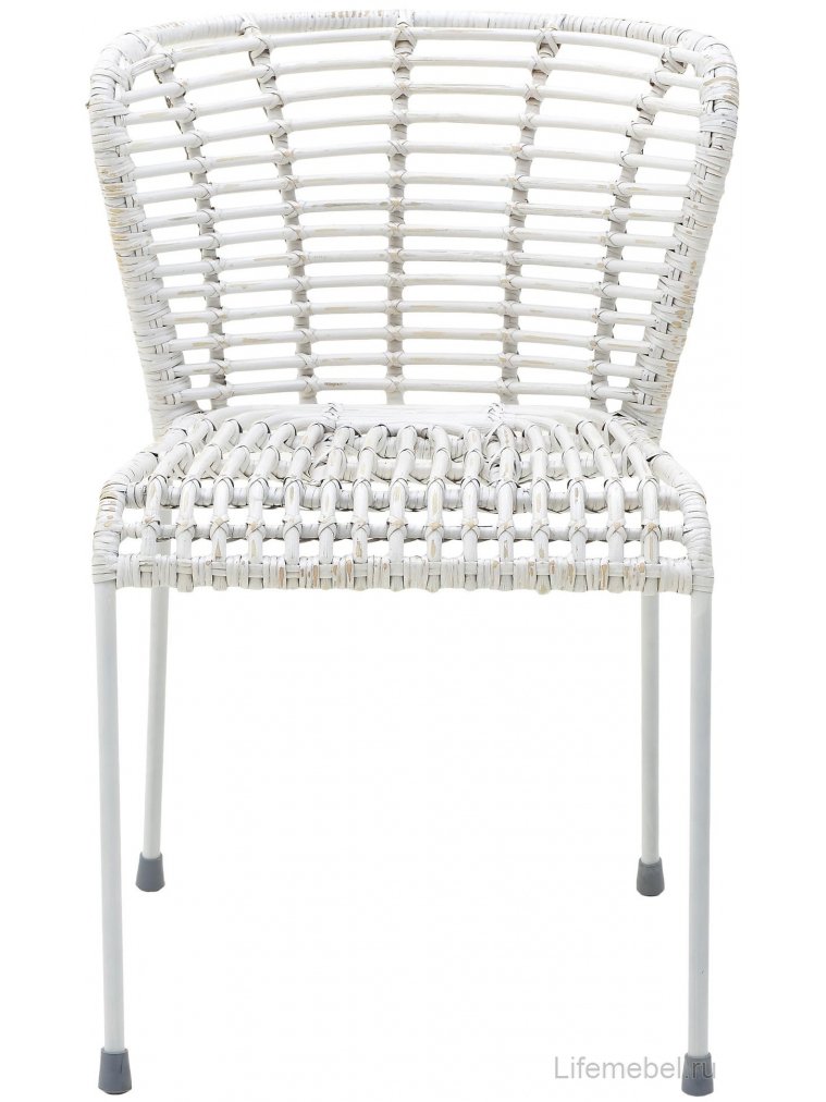 Стул из ротанга Kaley белый