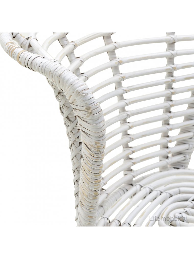 Стул из ротанга Kaley белый