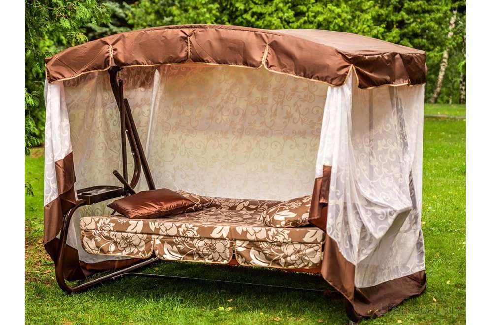 Качели садовые Азалия  трехместные