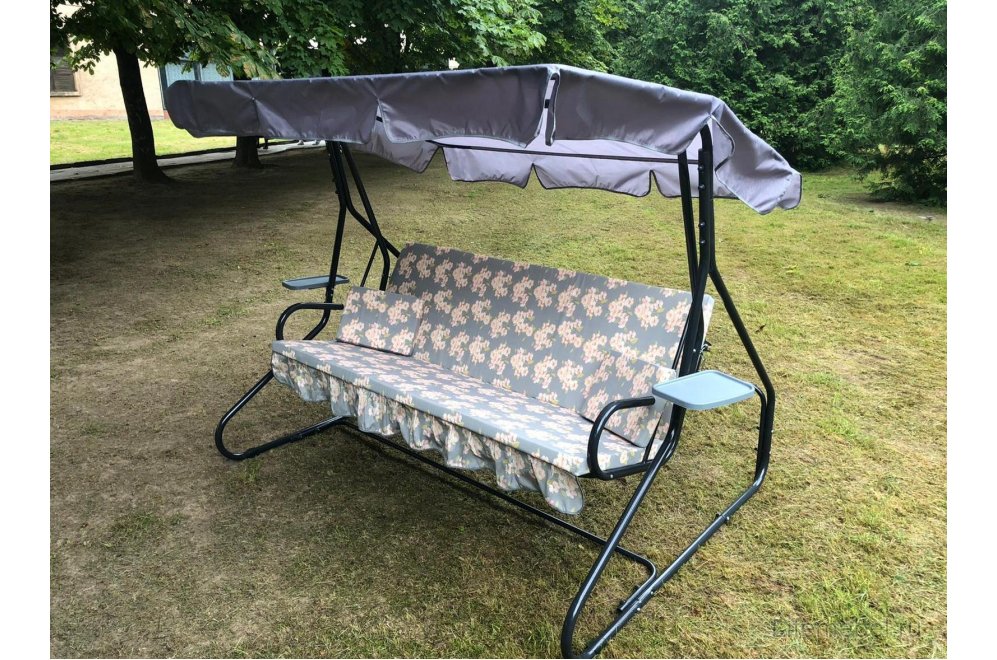 Качели садовые Люкс 2 трехместные