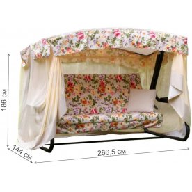 Качели садовые Саванна flower с1205