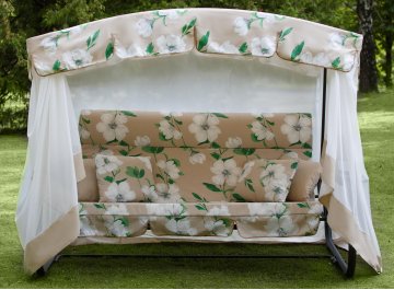 Качели садовые Турин Премиум flower с1203