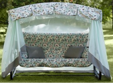 Качели садовые Турин Премиум flower с1204