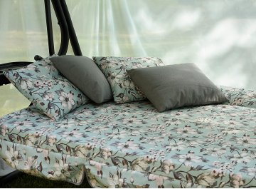 Качели садовые Турин Премиум flower с1204