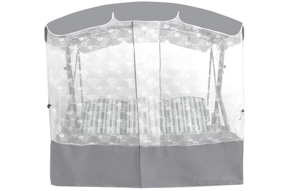 Качели садовые Оазис Премиум серый