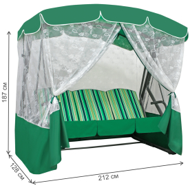 Качели садовые Оазис Премиум