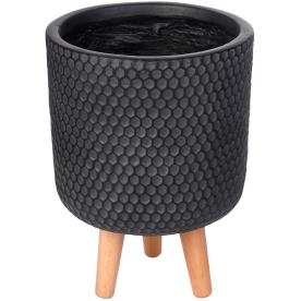 Кашпо Ханни Круглое HON-CLNDR-BLK-25