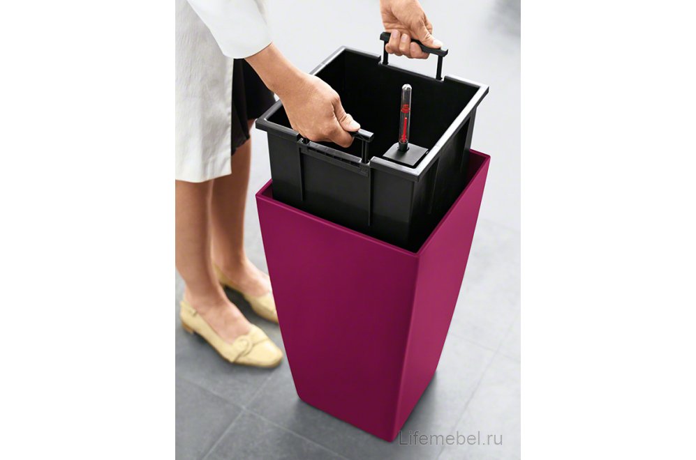 Кашпо Lechuza 13150 CUBICO Color 40 Белый