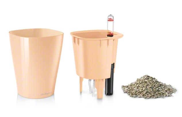 Кашпо Lechuza 14950 MINI-DELTINI Белый блестящий