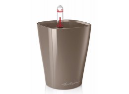 Кашпо Lechuza 14959 MINI-DELTINI серо-коричневый блестящий