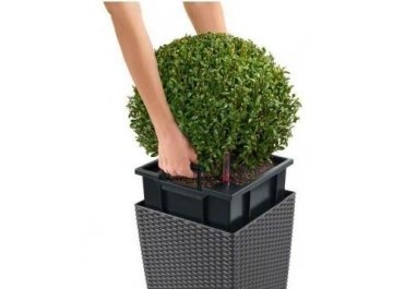 Кашпо Lechuza 15380 CUBE Cottage 40