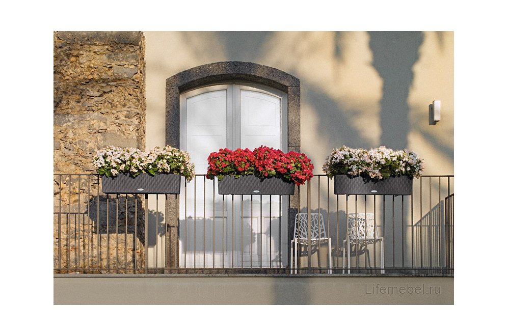 Кашпо Lechuza 15615 BALCONERA Cottage 80 мокка