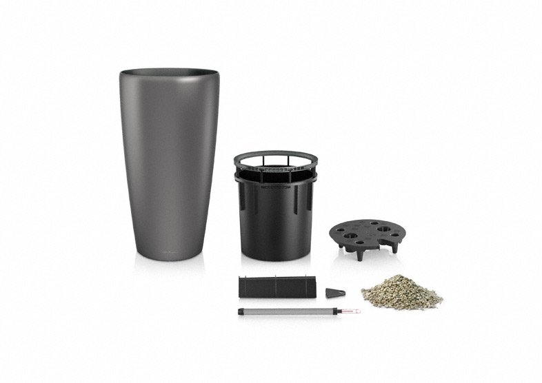 Кашпо Lechuza 15780 RONDO 32 Белый блестящий