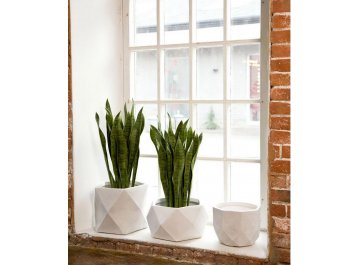 Кашпо Геометри Круглое D30 H22 DROUND30-AW