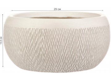 Кашпо Лотус Чаша D29 H13.5 MESHB29-AW