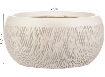 Кашпо Лотус Чаша D43 H21.5 MESHB43-AW