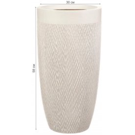 Кашпо Лотус Высокое Круглое D30 H58 MESHV30-AW