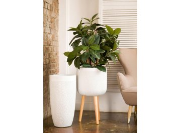 Кашпо Лотус Высокое Круглое D38 H72 MESHV38-AW