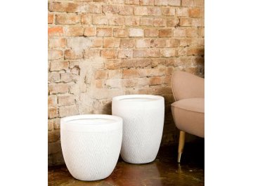 Кашпо Лотус Высокое Круглое D43 H49.5 MESHRV43-AW