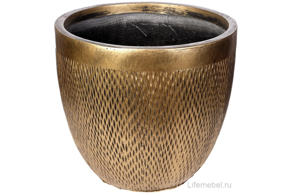 Кашпо Лотус Круглое MESHR37-GLD D37 H33.5 cm золото