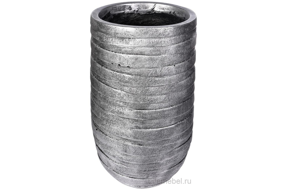 Кашпо Роу Высокое ROWEV26-SLV D26.5 H45 cm серебро
