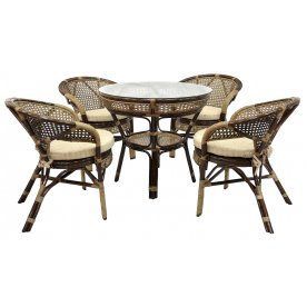 Комплект обеденный Java-2 браун