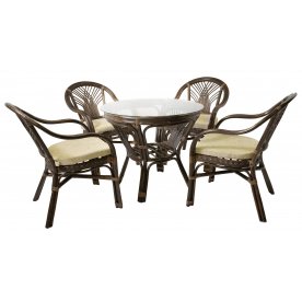 Комплект обеденный ЙЕНКИ 4+1 браун