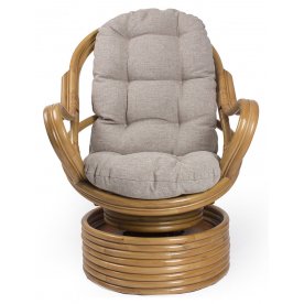 Кресло-качалка Davao с подушкой / золотой мед
