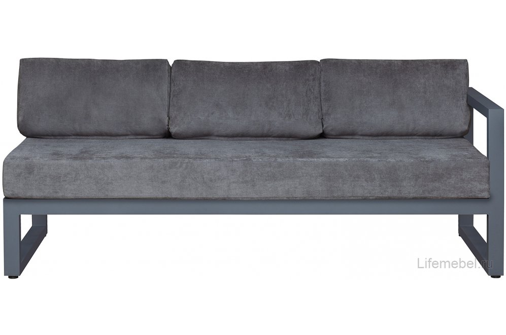 Диван Capri правый 190 antracite grey
