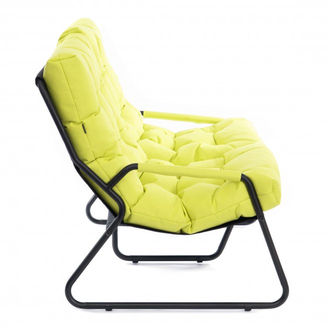 Металлический диван Ergo/Эрго лайм рогожка