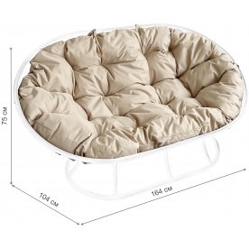 Металлический диван Мамасан