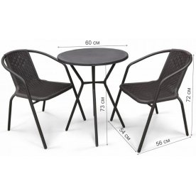 Кофейный комплект Асоль-5 LRC01/LRT01-D60 2+1