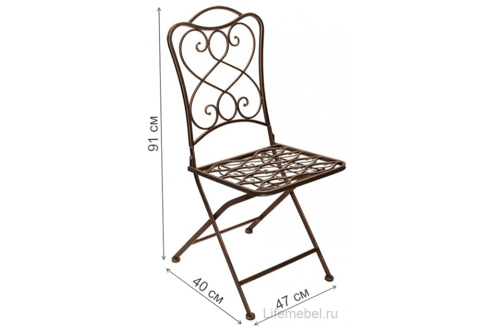 Кофейный комплект Мирона с узором бронзовый