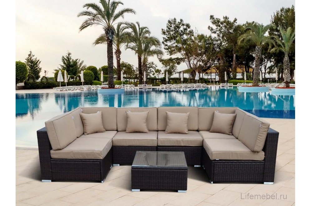 Комплект для отдыха YR822B brown