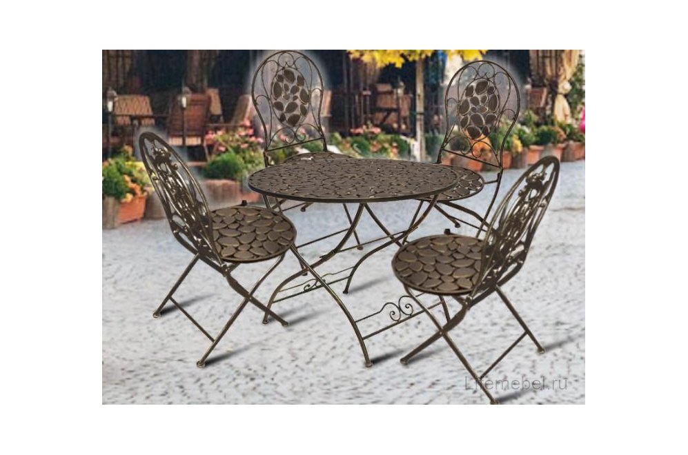 Обеденный комплект Сенд бронзовый