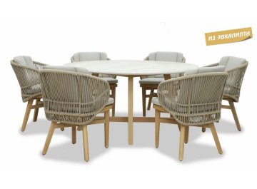 Комплект деревянной мебели Mali натуральный