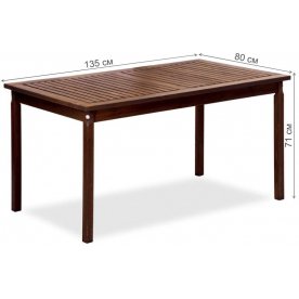 Обеденный комплект из дерева Хольмен