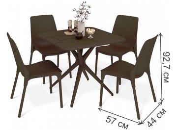 Обеденный комплект из пластика SHT-DS206