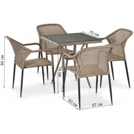 Обеденный комплект T282BNT Y35G-W1289