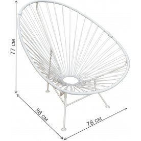 Металлическое кресло Ракушка