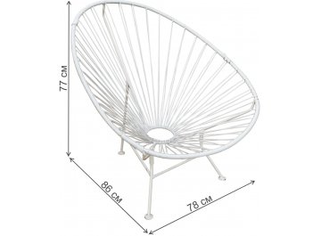Металлическое кресло Ракушка