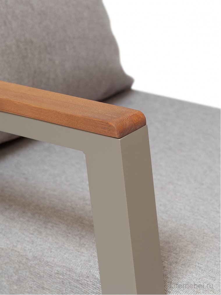 Стул уличный Санторини рогожка bahama ash / pecan