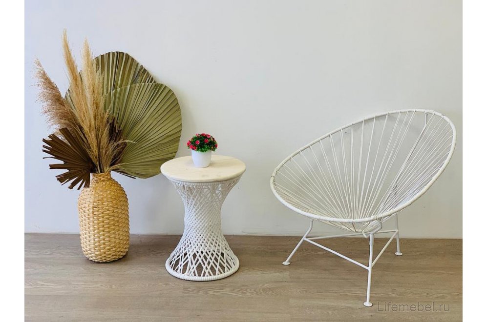 Деревянный стол Бонго макси 0,4 м белый