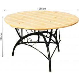 Деревянный стол Круглый 1,2 м