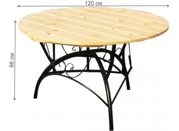 Деревянный стол Круглый 1,2 м