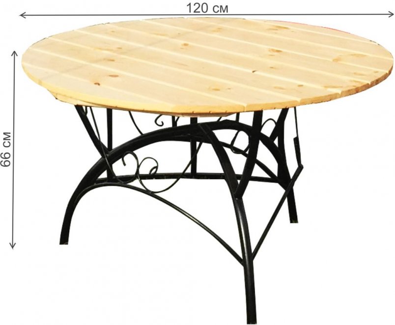 Деревянный стол Круглый 1,2 м