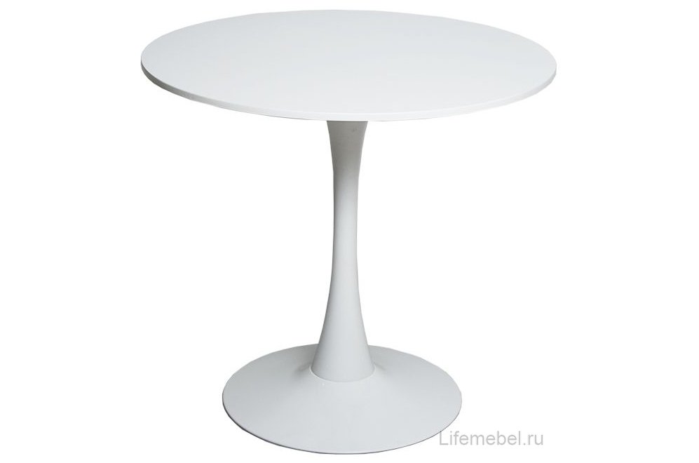 Металлический стол SN-12 white / white 80 обеденный