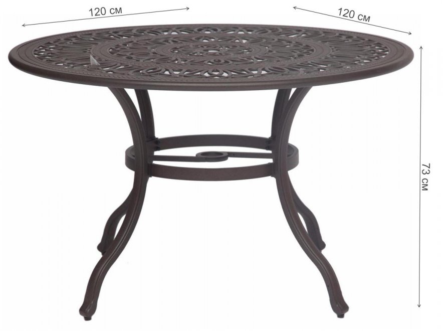 Стол Salieri бронза